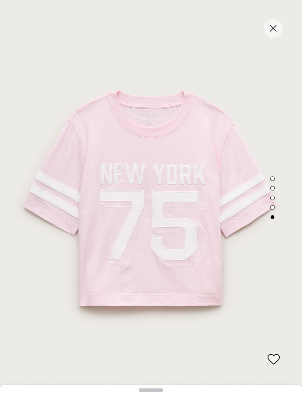 BWNT Jcrew vintage cropped relaxed tshirt